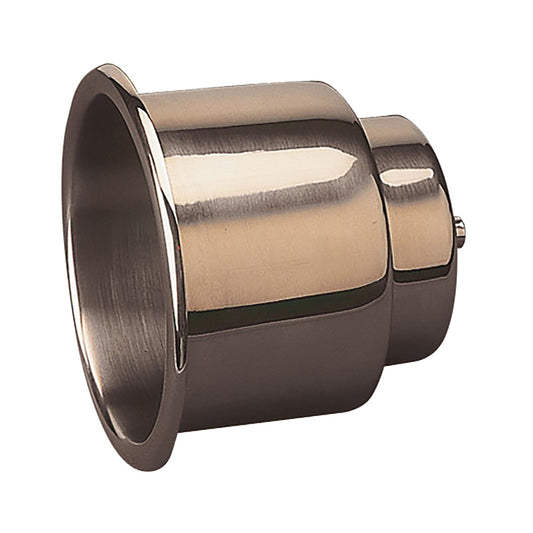 Sea-Dog Flush Mount Combo Drink Holder w/Drain Fitting - Stamped 304 Stainless Steel [588065]