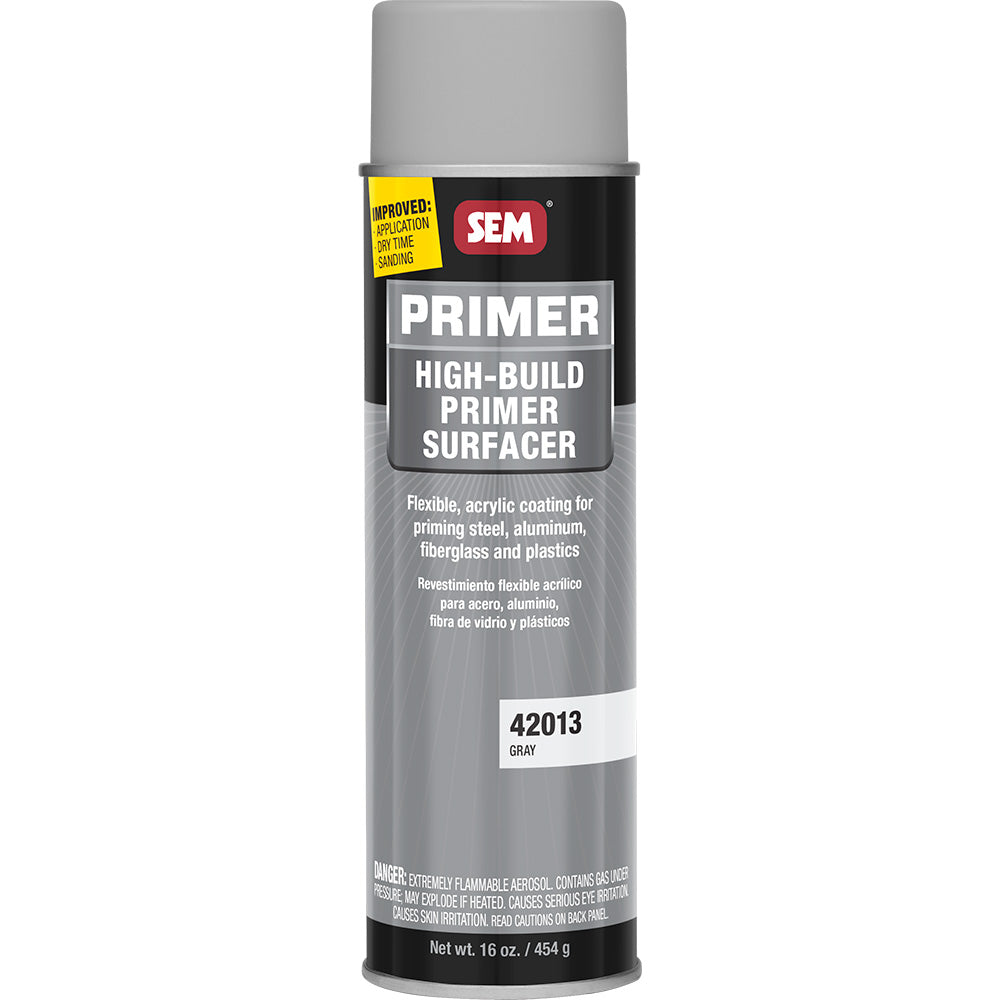 SEM High-Build Primer Surfacer - 20oz Aerosol Can - Grey [42013]