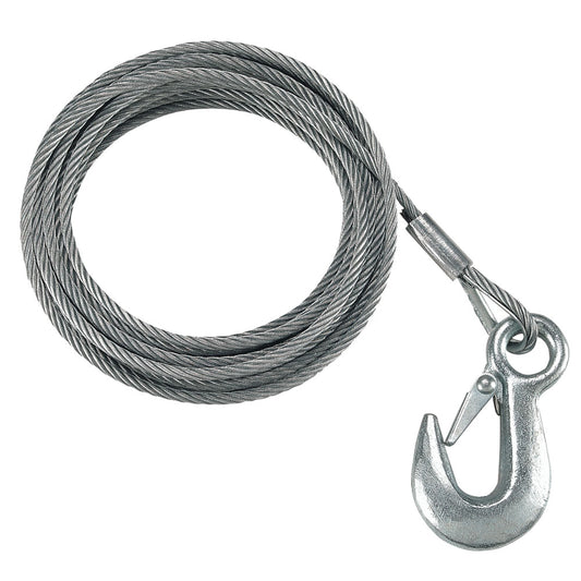 Fulton 3/16" x 25' Galvanized Winch Cable - 4,200 lbs. Breaking Strength [WC325 0100]