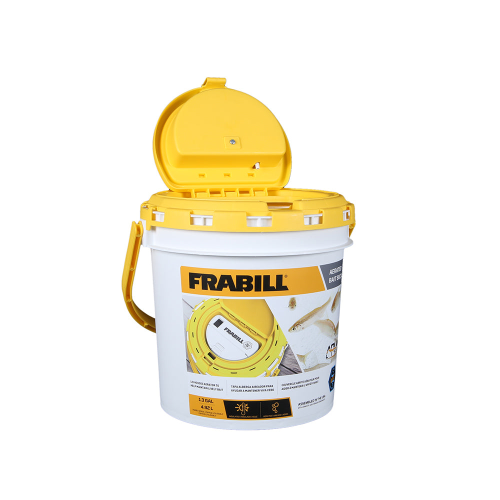 Frabill Dual Fish Bait Bucket w/Aerator Built-In [PMC4825]